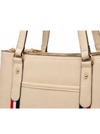 Premium Beige Women Handbag with Adjustable Shoulder Strap