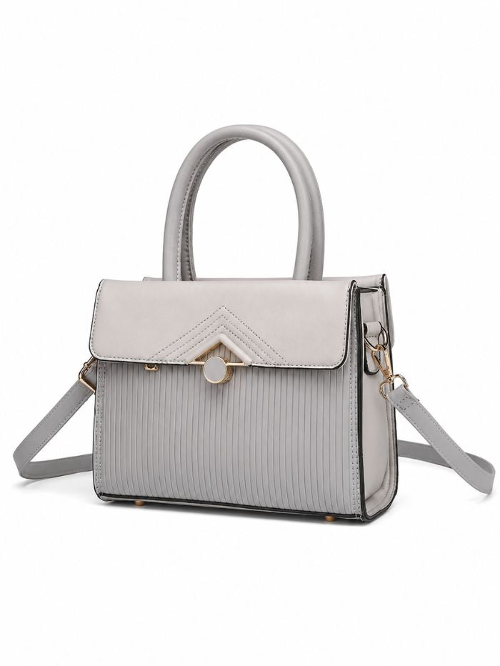 Premium Grey Women Handbag with Adjustable Sling Strap