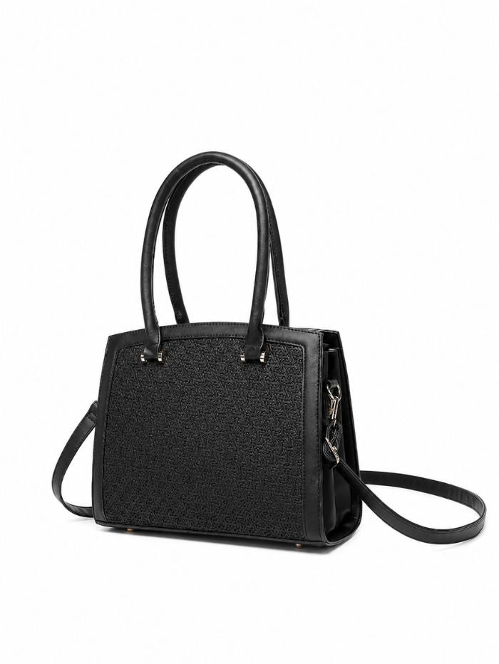 Premium Black Women Handbag with Adjustable Sling Strap