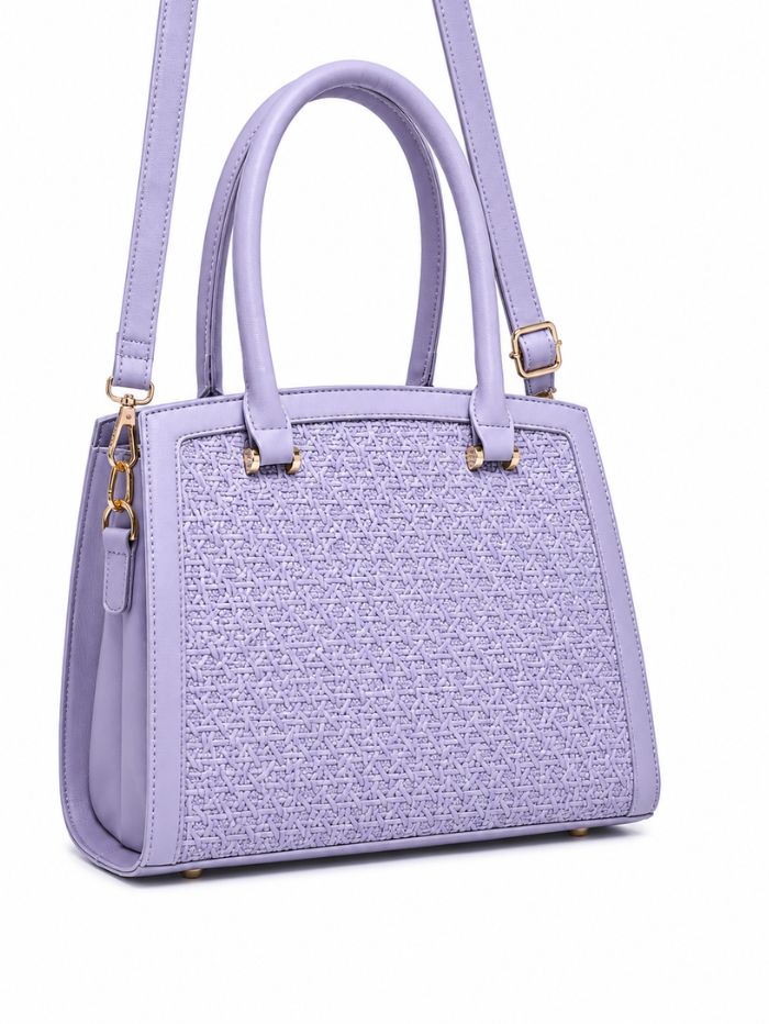 Premium Purple Women Handbag with Adjustable Sling Strap