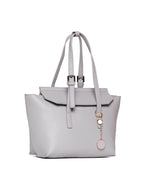 Elegant Grey Tote Handbag