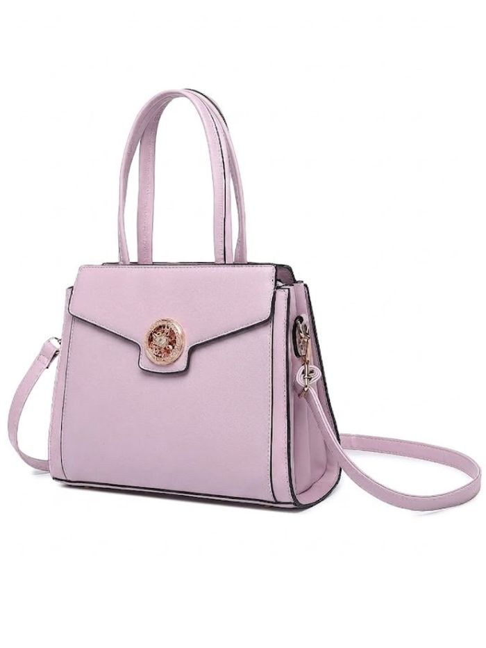 Premium Purple Women Handbag with Adjustable Sling Strap