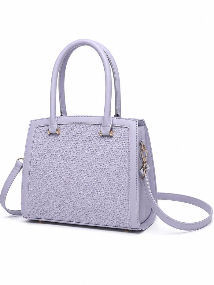 Premium Purple Women Handbag with Adjustable Sling Strap