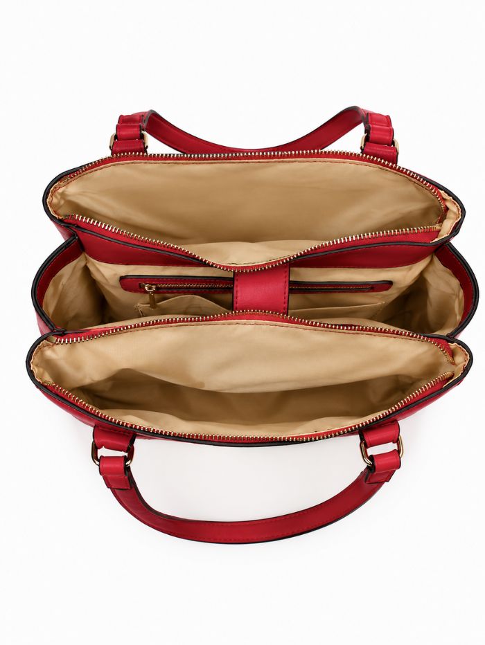 Premium Maroon Women Handbag with Adjustable Shoulder Strap