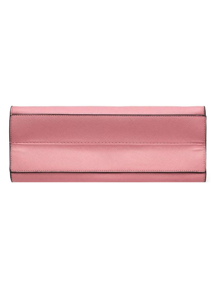 Elegant Structured Top Handle Pink Sling Bag for Women