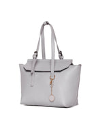 Elegant Grey Tote Handbag