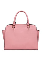 Elegant Structured Top Handle Pink Sling Bag for Women