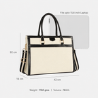 Davina Emporio Black Work Tote Bag