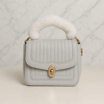 Noir Quilted Mini Handbag For Women