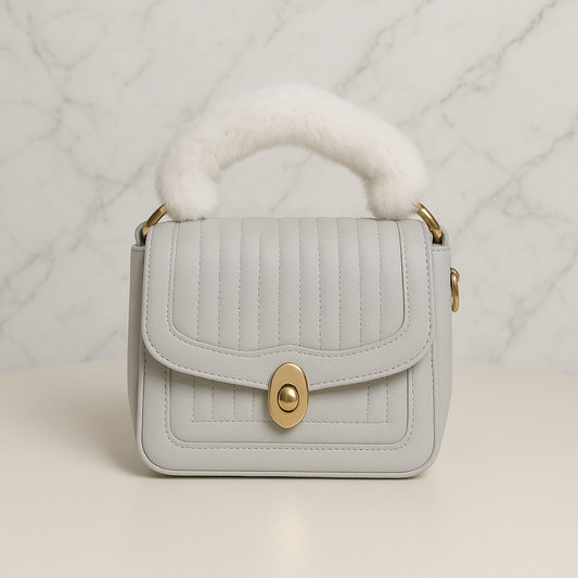 Noir Quilted Mini Handbag For Women