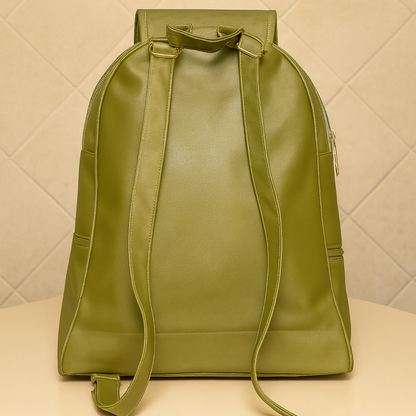 Premium Vegan Leather Backpacks with Gold Detailing – Stylish & Functional