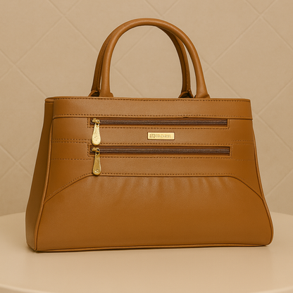 Blush Structured Tote Handbag For Women