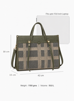 Vinenna Green Office Tote Bag